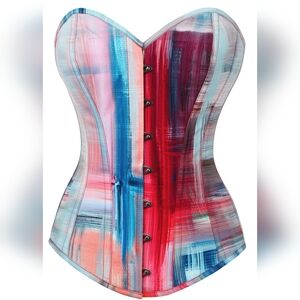 Corset Story 34" Overbust Abstract Corset NWT